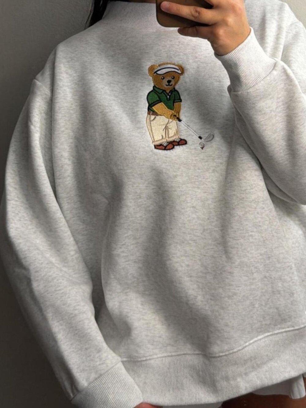 Teddybear Golfing Mockneck